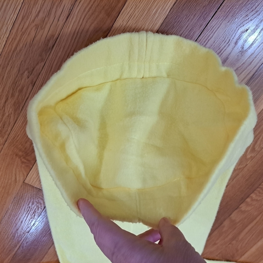 Vtg Fleece One Piece Baby Sleep Sack Yellow Teddy Bear 3-6 Months Collectible - Picture 7 of 8